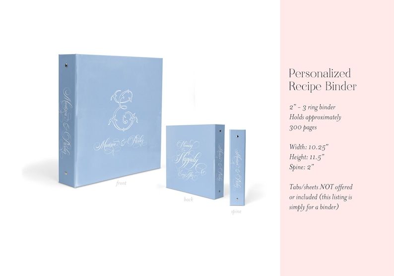 Personalized Wedding Planner Binder - Bride Gift - Wedding Planning Book - Gift for Her - Wedding Organizer - Engagement Gift - Classic Blue