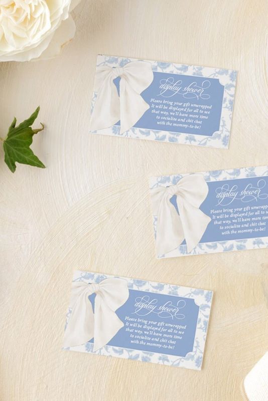 Display Shower Insert Card, Baby Shower Unwrapped, Don't wrap gift, printed cards for baby boy shower (20 printed cards)