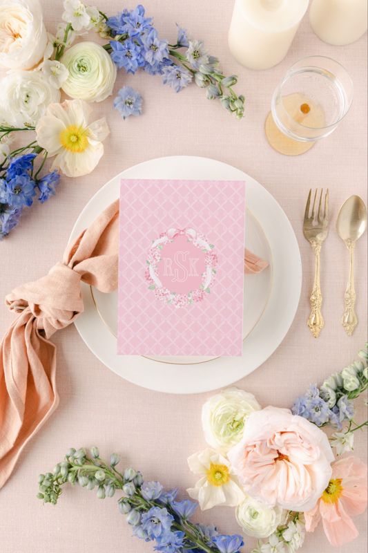 Grandmillenial Baby Girl Shower Invitations with Bow Frame, Sprinkle for Baby Girl, Pink Hydrangea Bow Printed, Fancy bow party (10 printed invitations | Plain White Envelopes)