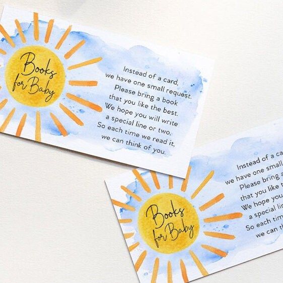 INSTANT DOWNLOAD Sunshine Baby Boy Shower Books for Baby Insert - my sunshine - here comes the son