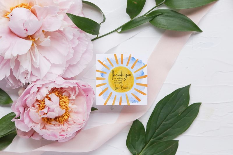Sunshine Birthday Party Favor Tags - Boho Sunshine Party - Boy First Birthday - Gift Tag - Baby boy shower