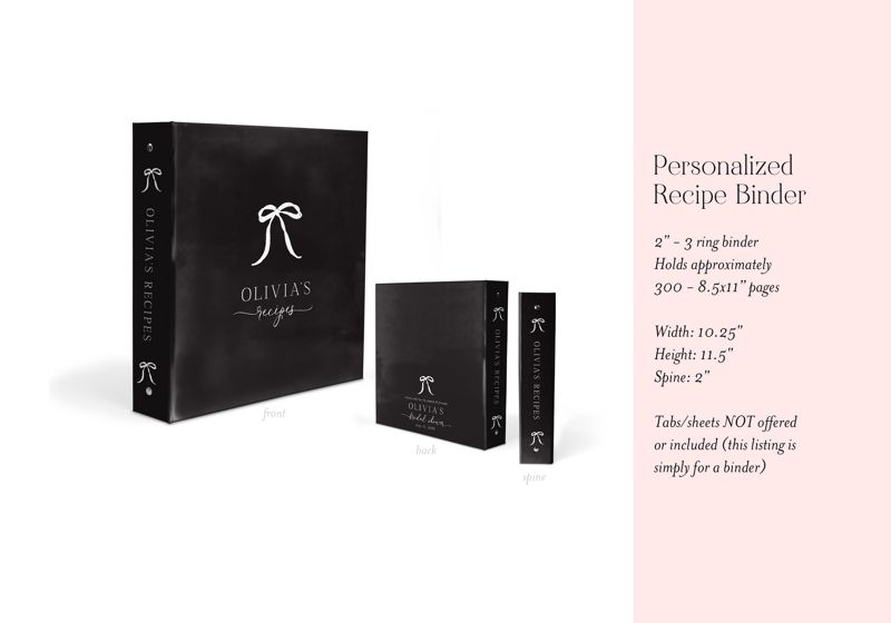 Recipe Book Binder, Tying the Knot Bridal Shower, Recipes for Bride to Be, Blank Cookbook, Custom 3 Ring Binder, Bridal Shower Gift