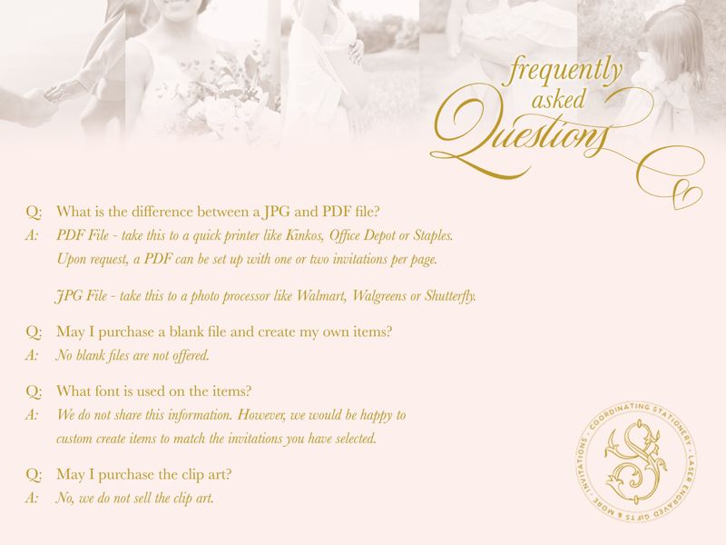 Baby Girl Shower Invitations with Brittany Spaniel Dogs, Preppy Watercolor Crest, Monogram Bow Baby Girl Sprinkle with Dogs Printed (10 printed invitations, Plain White Envelopes)