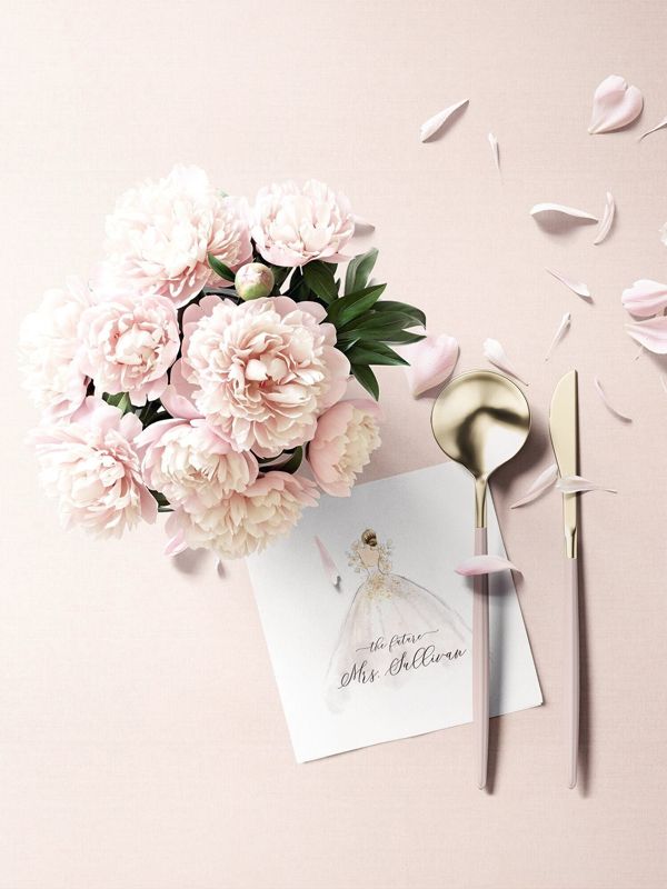 Cocktail Napkins for Bridal Shower - Personalized Paper Napkins - Bridesmaids Luncheon - Custom Napkins for Bridal Tea (100 Printed Napkins | Platinum blonde)