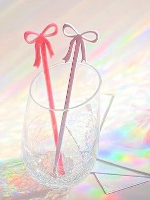 Pink bow drink stirrers for girl baby shower - cocktail stirrers - acrylic stir sticks - swizzle stick - baby girl sprinkle - french bow (Blush Pink, Set of 5 stirrers)