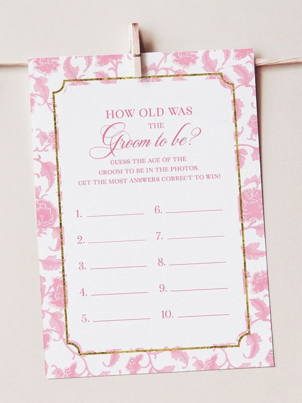 Bridal Shower Games Bundle - Pink Chinoiserie Printable Games - Bridal Bingo - Guess Who Said it - What's in your purse - Wishes for bride