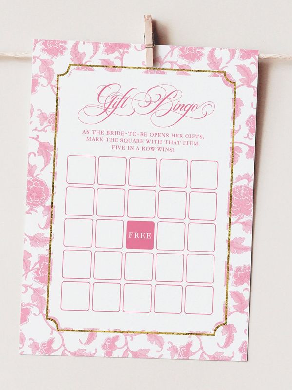 Bridal Shower Games Bundle - Pink Chinoiserie Printable Games - Bridal Bingo - Guess Who Said it - What's in your purse - Wishes for bride