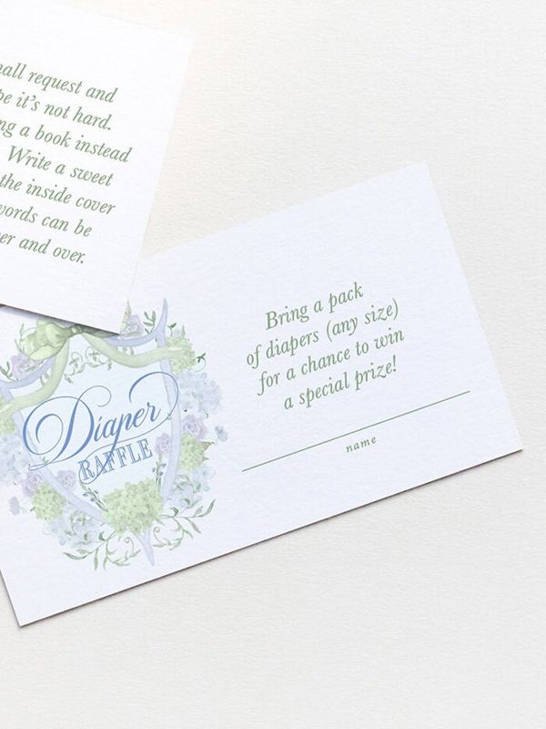 Boy Baby Shower Books for Baby or Diaper Raffle Insert Cards Printed - Baby Boy Sprinkle (20 printed cards | Diaper Raffle)
