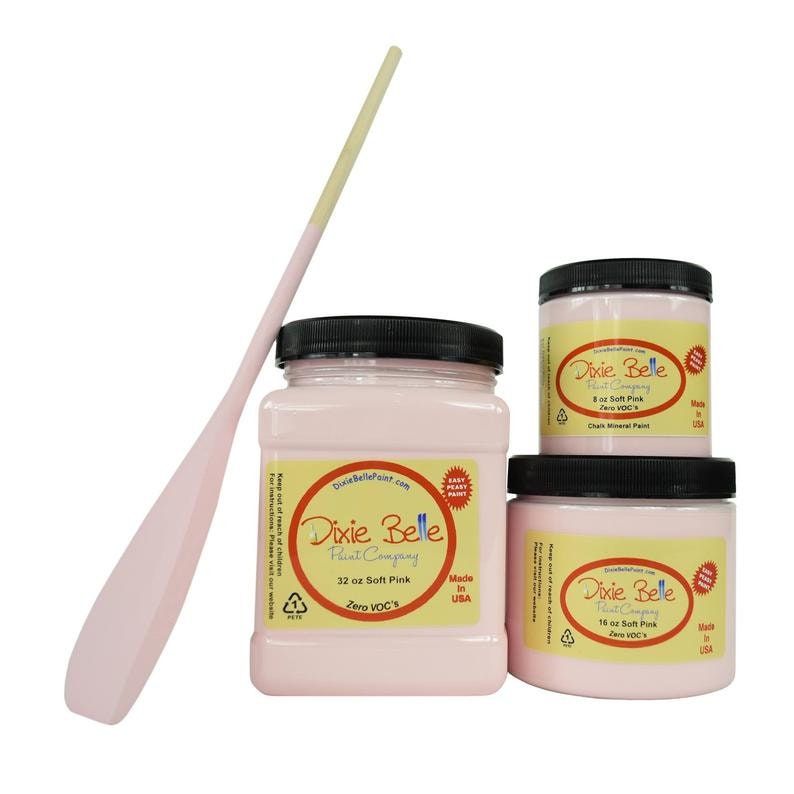 Dixie Belle Soft Pink Paint, DIY paint, Mineral Chalk Paint