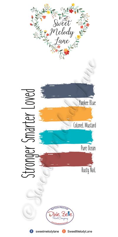Stronger Smarter Loved Color Pallet
