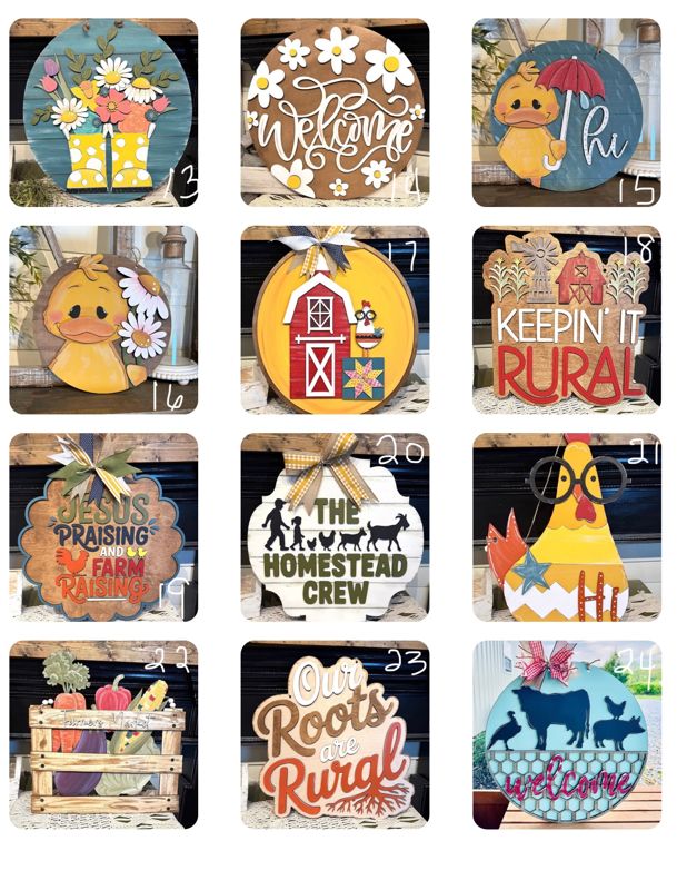 Miranda Harris Door Hanger Party