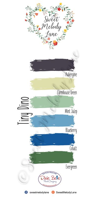 Tiny Dino Color Pallet