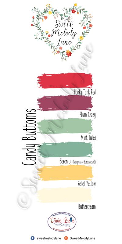 Candy Buttons Color Pallet