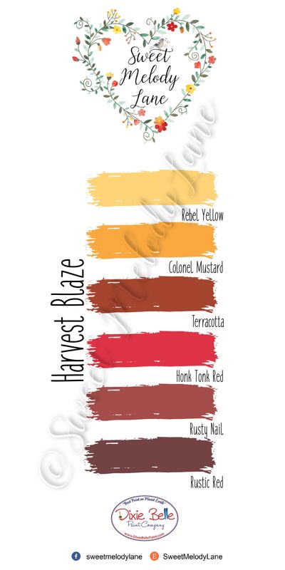 Harvest Blaze Color Pallet