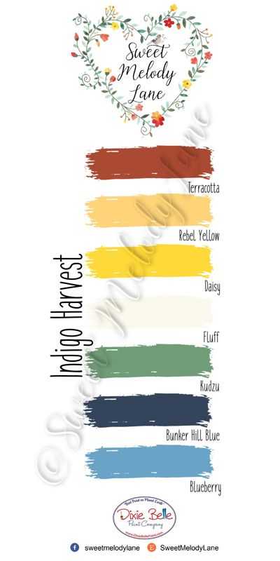 Indigo Harvest Color Pallet