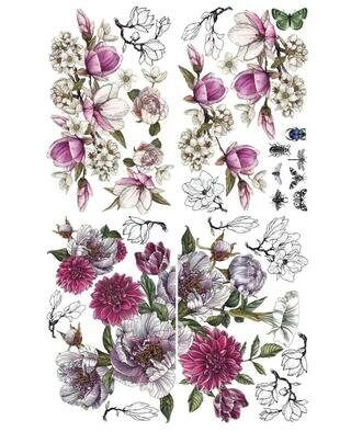 Bud & Branches transfer, Rub on transfer, furniture transfer, Belles and Whistles, Dixie Belle Transfers