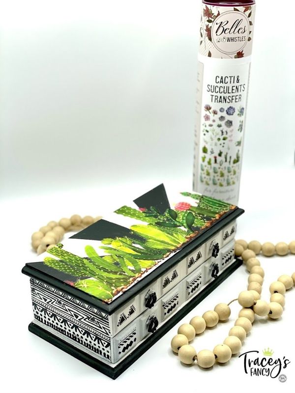 Cacti & Succulents Transfer, Rub on transfer, furniture transfer, Belles and Whistles, Dixie Belle Transfers