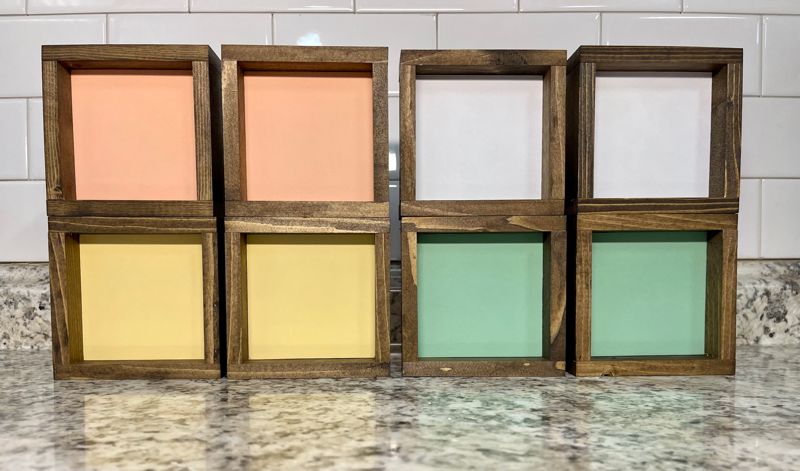 Eater Wood Blanks for Tiered Tray Decor, Blank Wood Sign, Rustic Wood Blanks for signs, Wood Sign, Reversible Wood Signs, DIY Sign, Farmhouse Signs (set of 8)