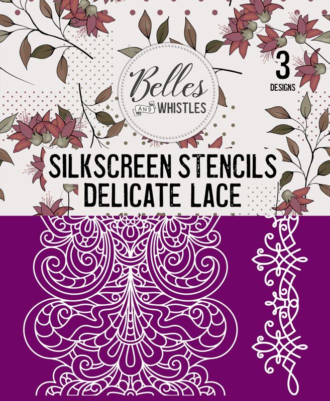 Dixie Belle Silk Screen Stencil Delicate Lace