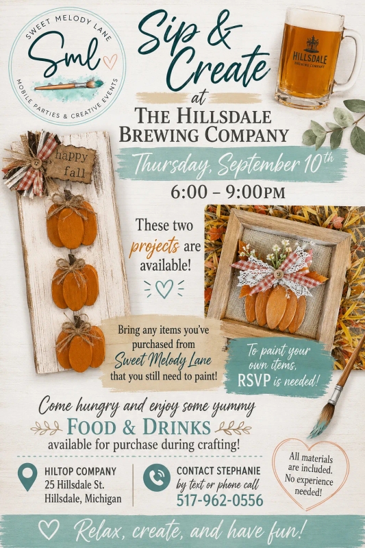 Sip and Create 9-10-26 (Happy Fall Trio Pumpkin)