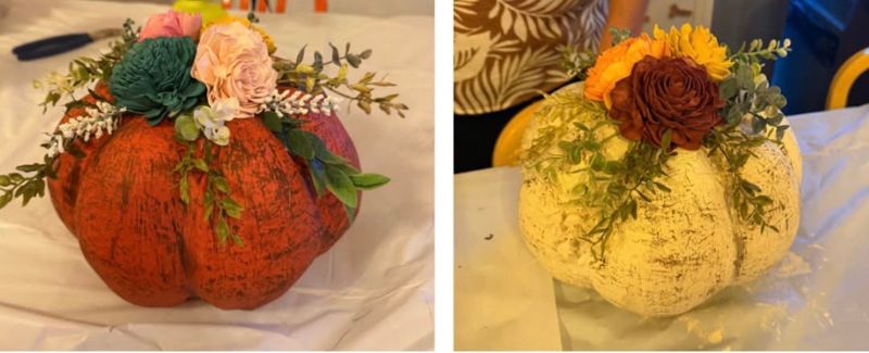 Sip and Create 10-19 (Paper-mache pumpkin)