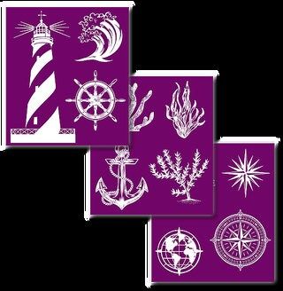 Dixie Belle Silk Screen Stencil Nautical