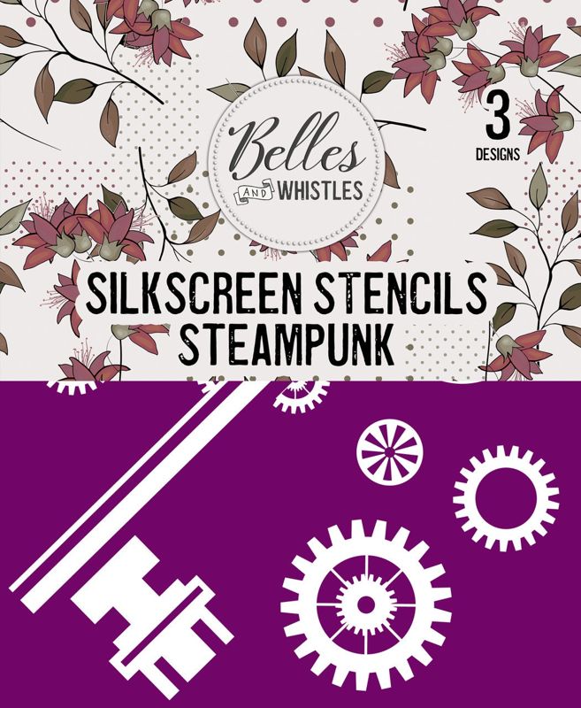 Dixie Belle Silk Screen Stencil Steampunk