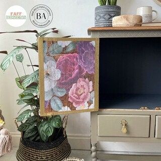 Floral Romance Transfer, Rub on transfer, furniture transfer, Belles and Whistles, Dixie Belle Transfers