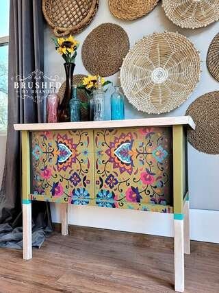 Latin Floral Transfer, Rub on transfer, furniture transfer, Belles and Whistles, Dixie Belle Transfers