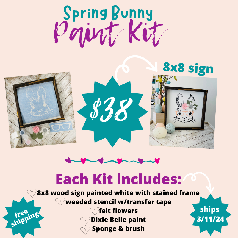 Spring Bunny Paint Kit