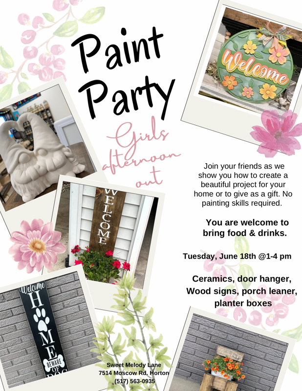 Girl Gang Paint Party 6/18 (1-4pm)