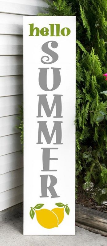 Porch Project Picnic (Hello Summer with lemons porch leaner )