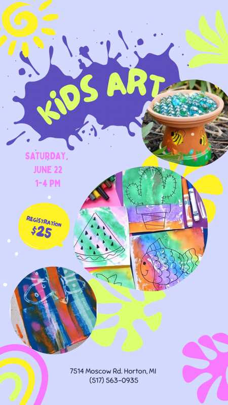 Kid Art Class 6/22