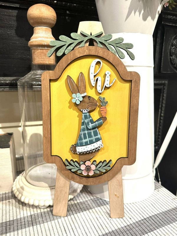 Spring 4 (Easel rabbit sign )