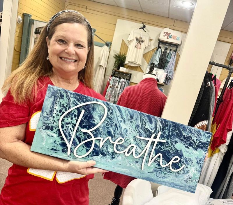 Paint Pour Party (Michigan Silhouette 18” with word Michigan )