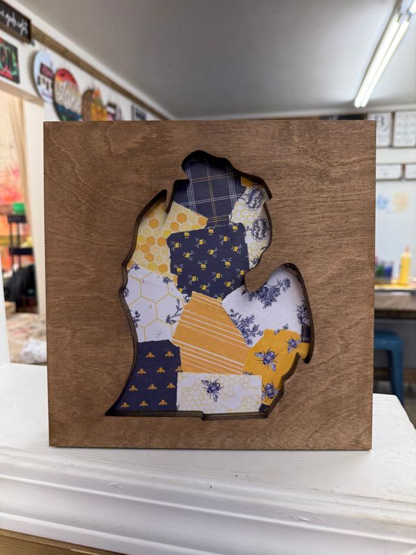 Friday Craft Night 9/26 (Michigan Silhouette Layered Sign )