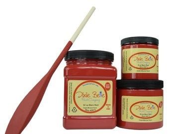 Dixie Belle Barn Red Paint, DIY paint, Mineral Chalk Paint