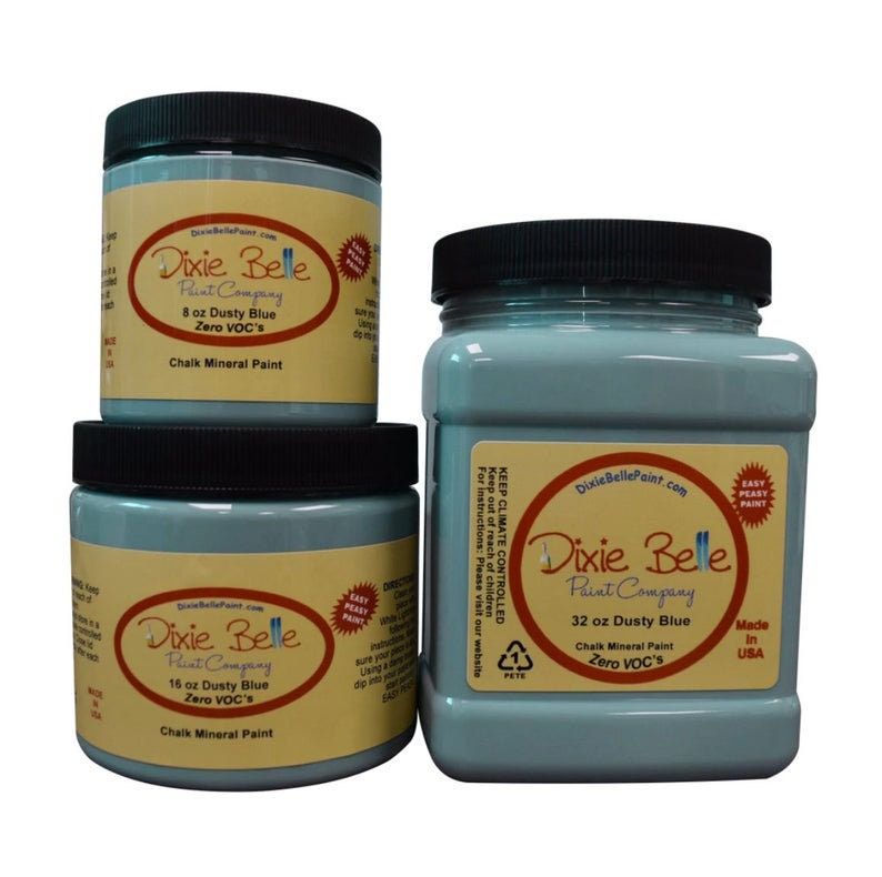 Dixie Belle Dusty Blue Paint, DIY paint, Mineral Chalk Paint