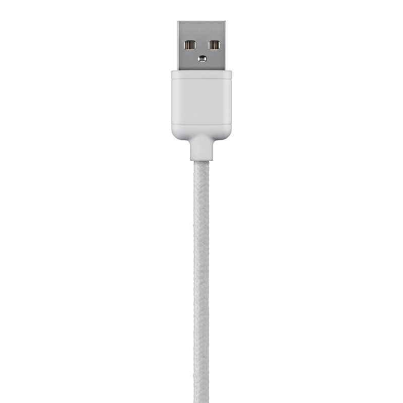 Tech Armor Apple MFi Certified Lightning Cable to USB A - 6FT White - Tough-Braided Extra-Strong Jacket - Sync/Charge iPhone & iPad