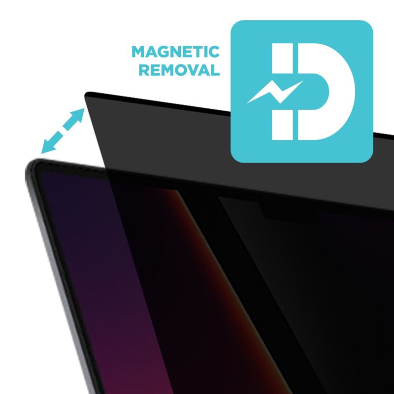 Tech Armor Magnetic Privacy Film Screen Protector Designed for MacBook Pro Retina 16 Inch 2021 , Easy Magnet Removal 1 Pack
