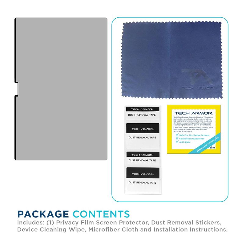 Tech Armor Magnetic Privacy Film Screen Protector Designed for MacBook Pro Retina 16 Inch 2021 , Easy Magnet Removal 1 Pack