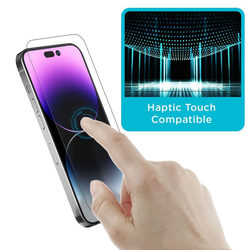 Tech Armor 4 Pack HD Clear Film Screen Protector Compatible for Apple NEW iPhone 14 Pro 5G 6.1 Inch 2022