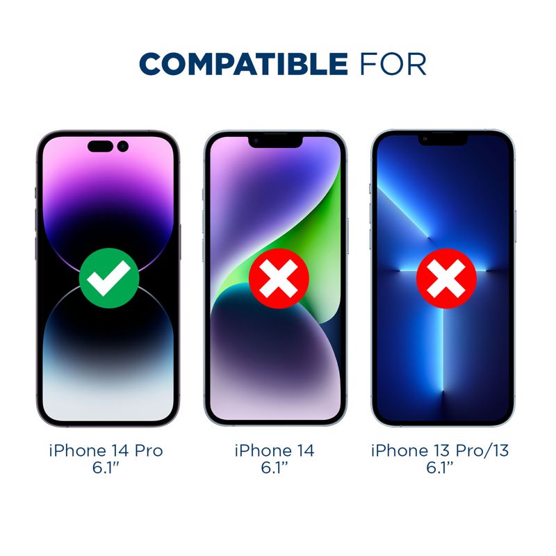 Tech Armor 1 Pack Privacy Ballistic Glass Screen Protector Compatible for Apple NEW iPhone 14 Pro 5G 6.1 Inch Tempered Glass 2022