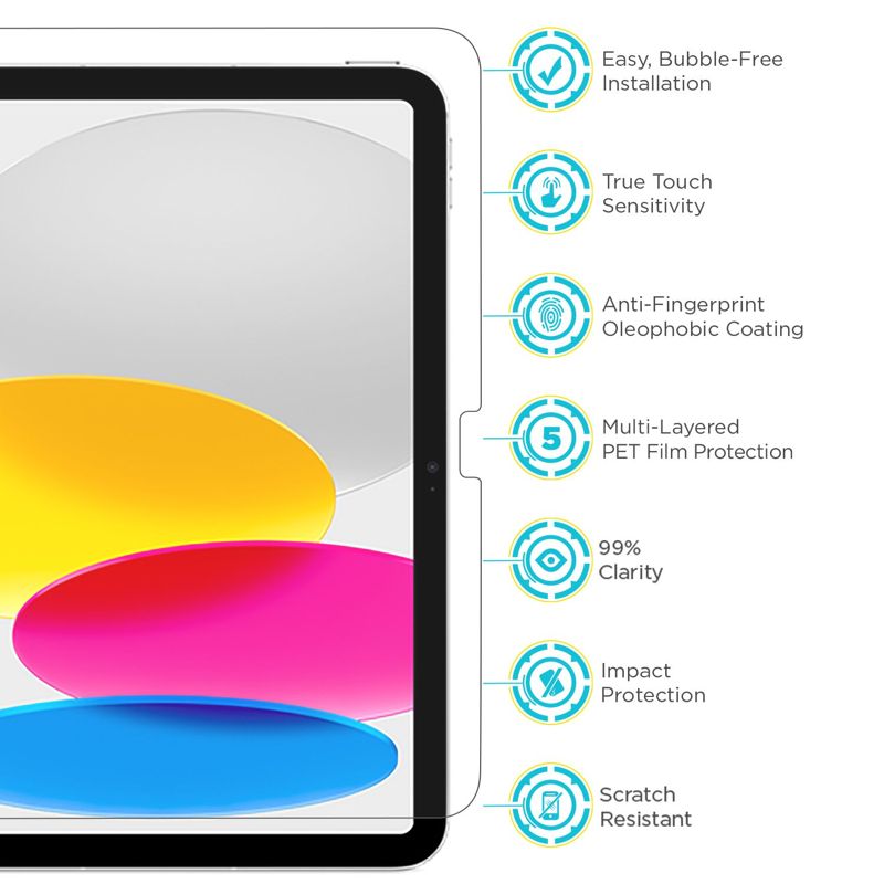 Tech Armor Matte Anti-Glare Film Screen Protector Designed for Apple iPad 10th Gen 10.9 Inch (2022), 2 Pack