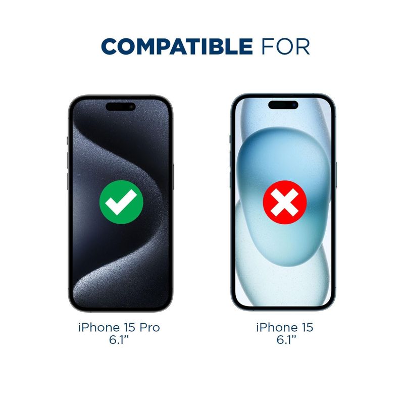Tech Armor iPhone 15 Pro Screen Protector 6.1 Inch - Ballistic Tempered Glass, Case Friendly, Sensor Protection, HD, 9H Hardness, 3 Pack + Bonus Camera Lens Protector