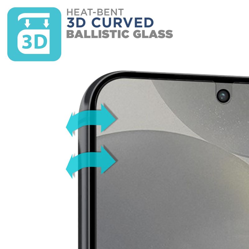 Tech Armor Samsung Galaxy S24 Plus Screen Protector - 2 Pack, Ballistic Tempered Glass, Case-Friendly Design + Installation Tray with Bonus Lens Protector