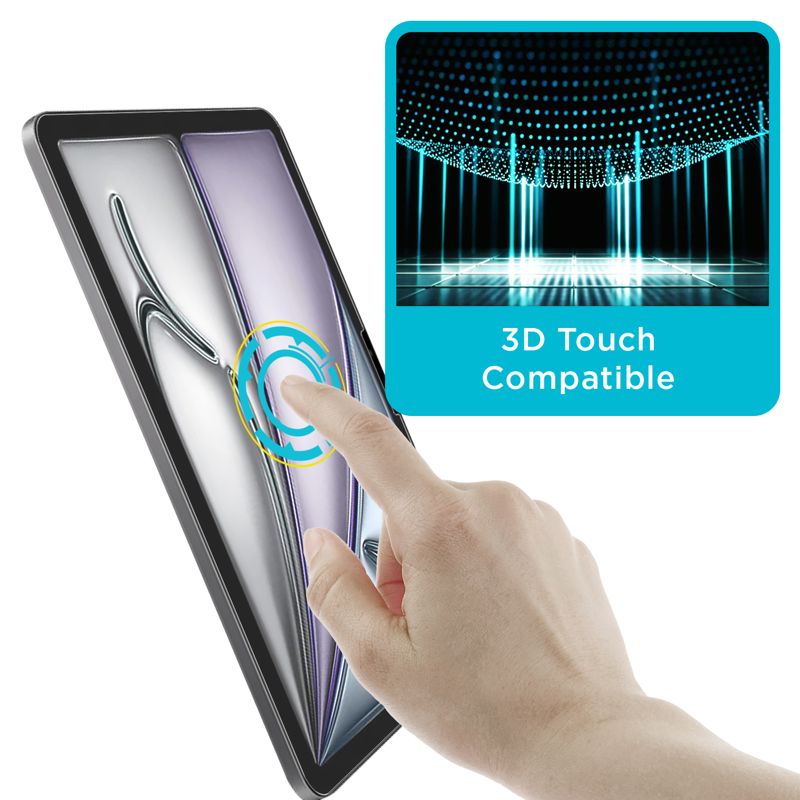 Tech Armor Screen Protector for iPad Air 13 (2024) - Ballistic Tempered Glass, Apple Pencil Compatible, 9 H Hardness, Liquid Retina Display + Easy Installation Tray - 1 Pack
