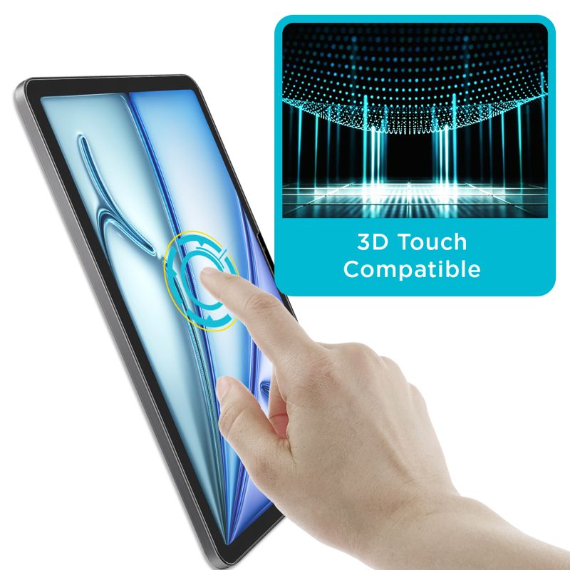 Tech Armor for iPad Air 13 Inch Screen Protector M4 2026 & M3 2025, M2 2024 - Ballistic Tempered Glass, Apple Pencil Compatible, 9H+, Anti-Scratch, Easy Installation Tray - 1 Pack