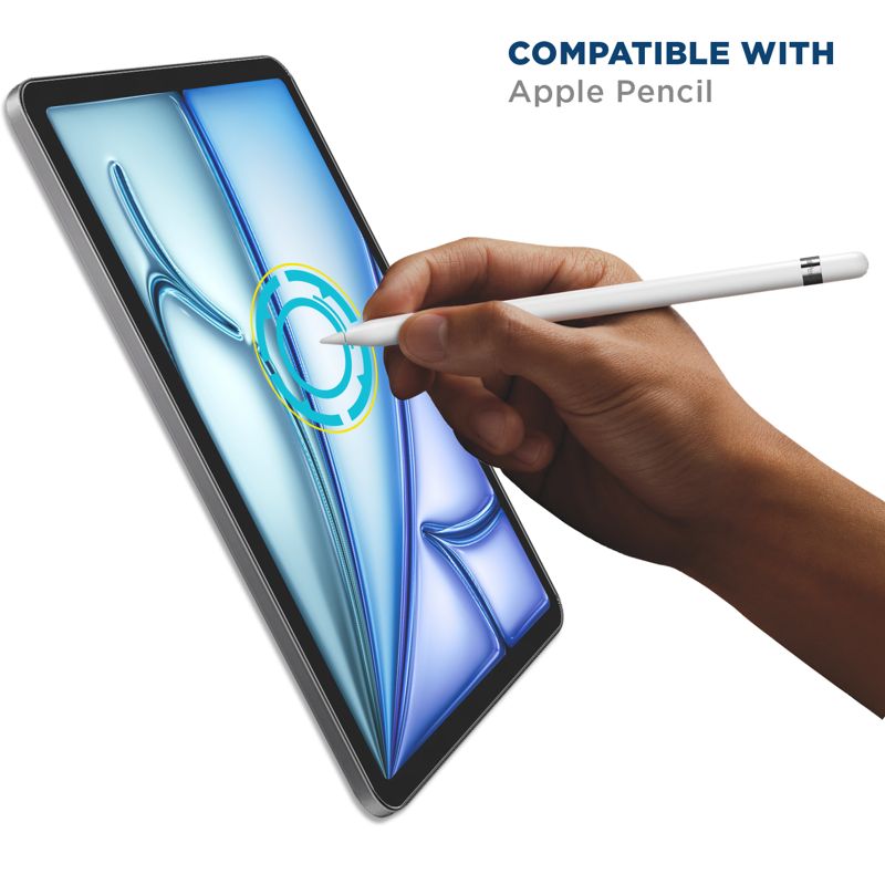Tech Armor for iPad Air 13 Inch Screen Protector M4 2026 & M3 2025, M2 2024 - Ballistic Tempered Glass, Apple Pencil Compatible, 9H+, Anti-Scratch, Easy Installation Tray - 1 Pack
