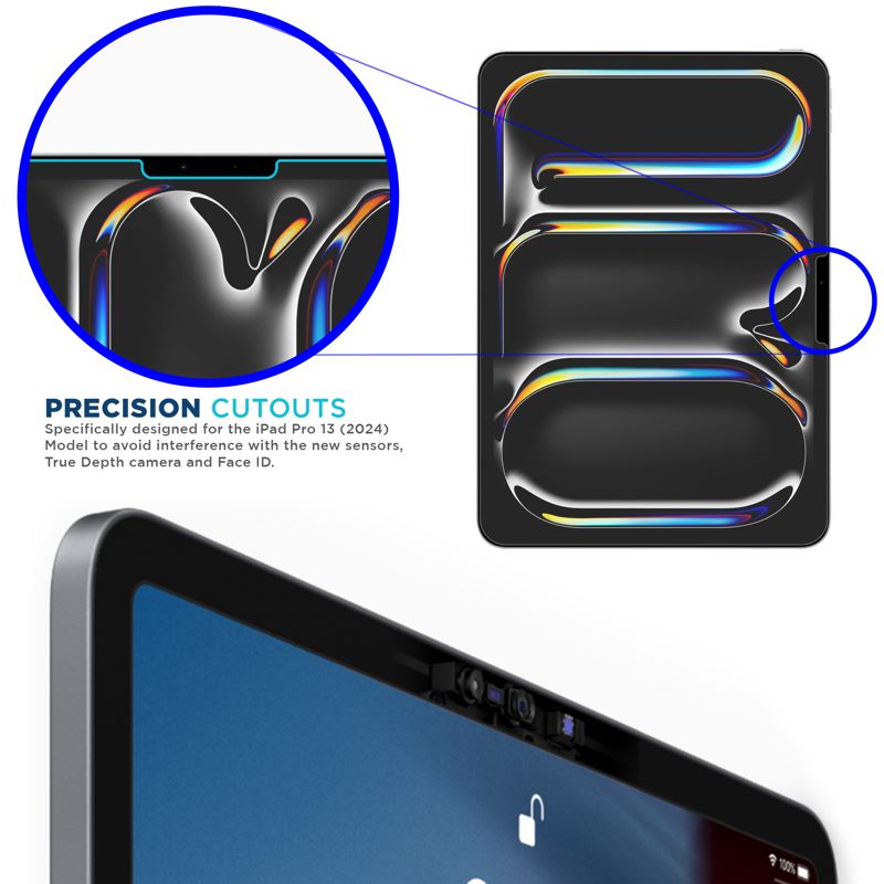 Tech Armor Matte Anti-Glare Film Screen Protector for iPad Pro 13 Inch 2024 - Perfect for Drawing, Writing, and Note-taking like on Paper 2 Pack